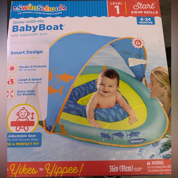 Swimschool Grow-With-Me Adjustable Seat Baby Boat - Picture 3 of 9